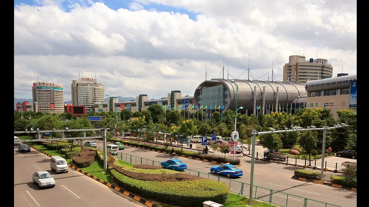 A panoramic view of the Yiwu International Trade City