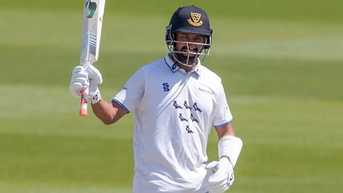 Cheteshwar Pujara completed 500 runs for the season in only four games.
