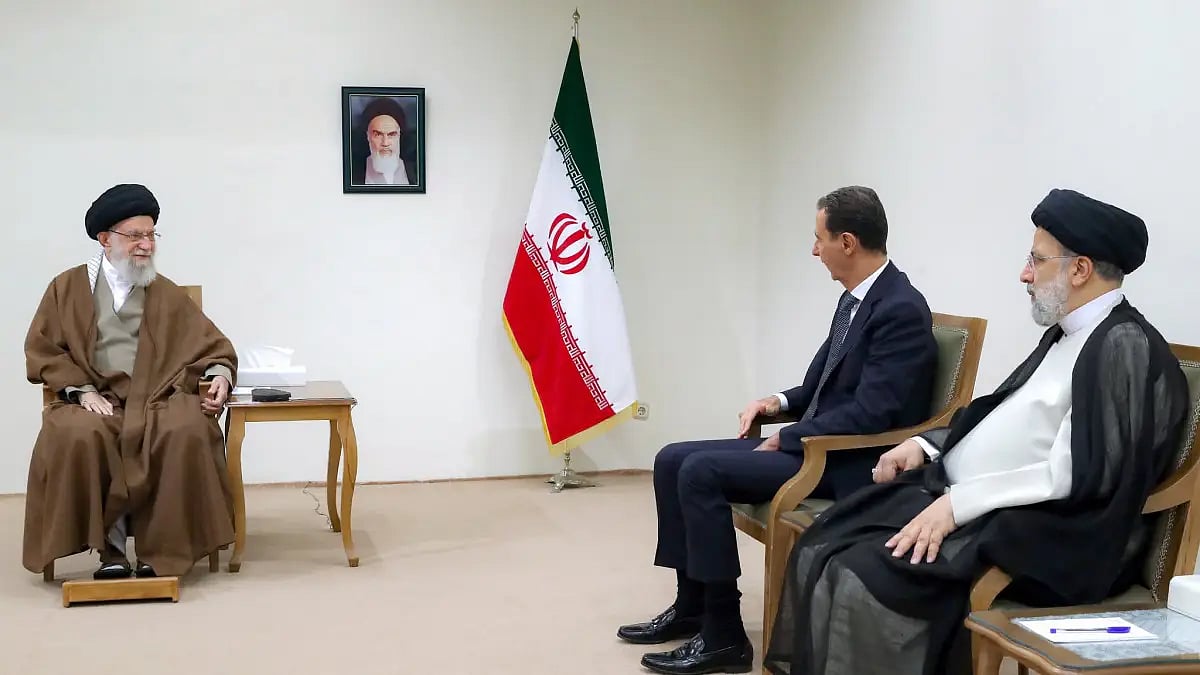 President Assad meeting Iran's Supreme Leader Khamenei