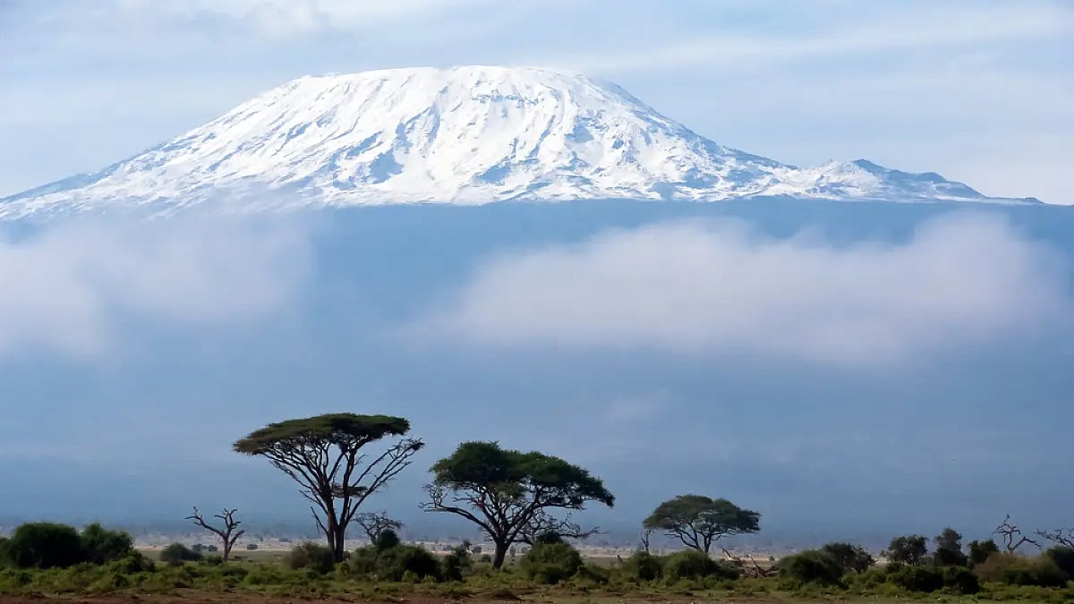Mt Kilimanjaro in Tanzania, Africa, is the highest single free-standing mountain in the world.