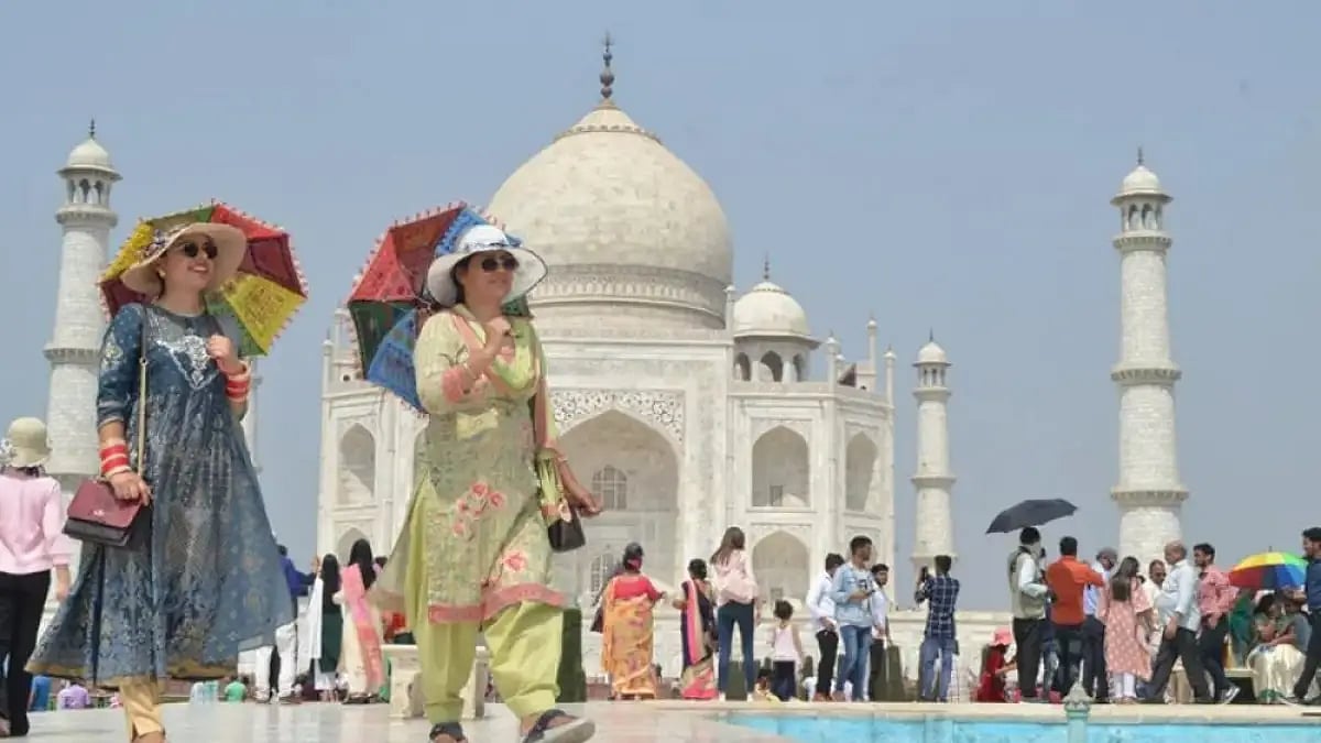 Taj Mahal in Agra.