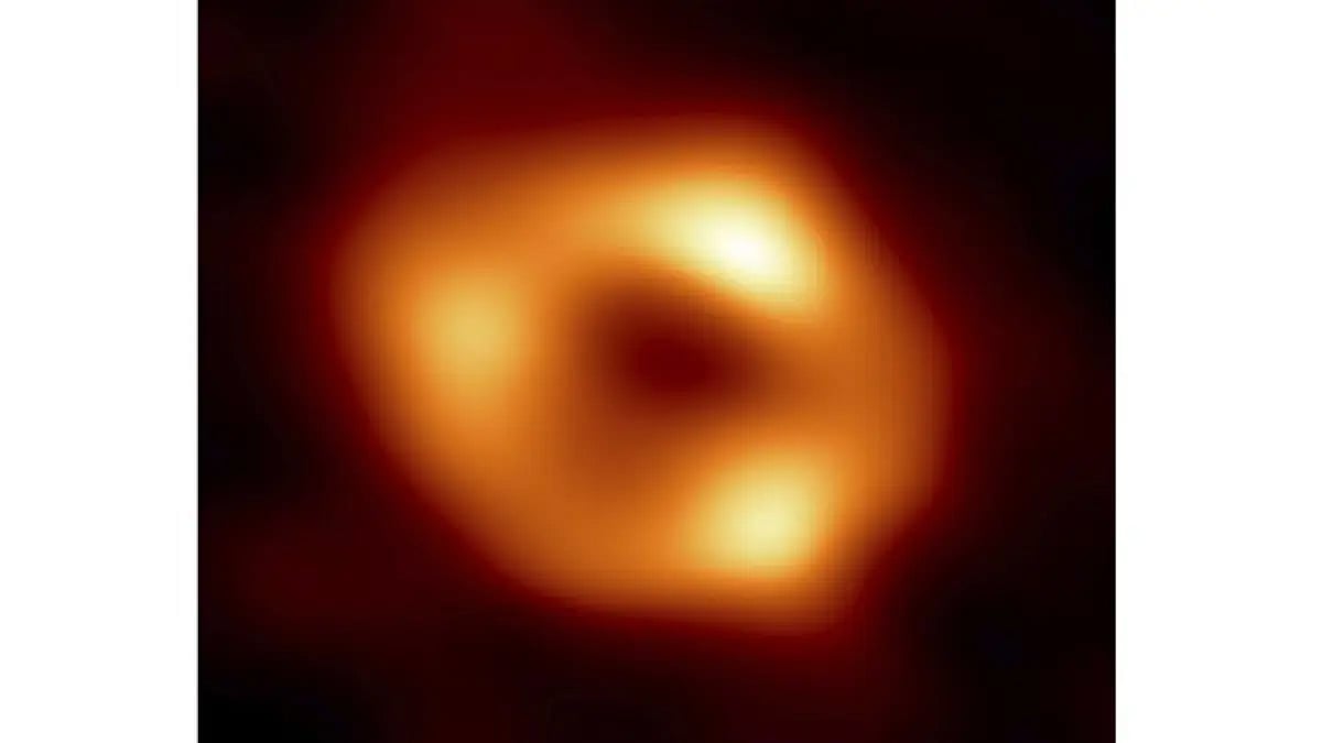 Image of the black hole Sagittarius A at the center of our Milky Way galaxy. 
