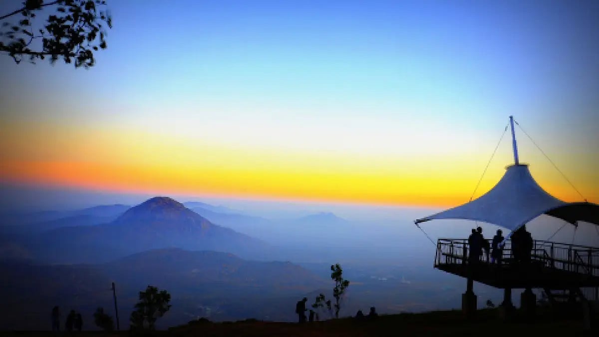 Sunrise over Nandi Hills