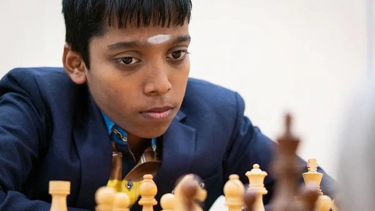The victory took R Praggnanandhaa to 12 points, while Magnus Carlsen was at the second spot on the s