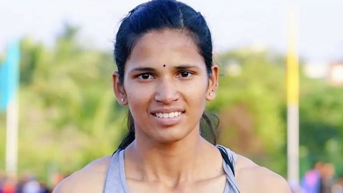 File image of 100m hurdles sprinter Jyothi Yarraji.