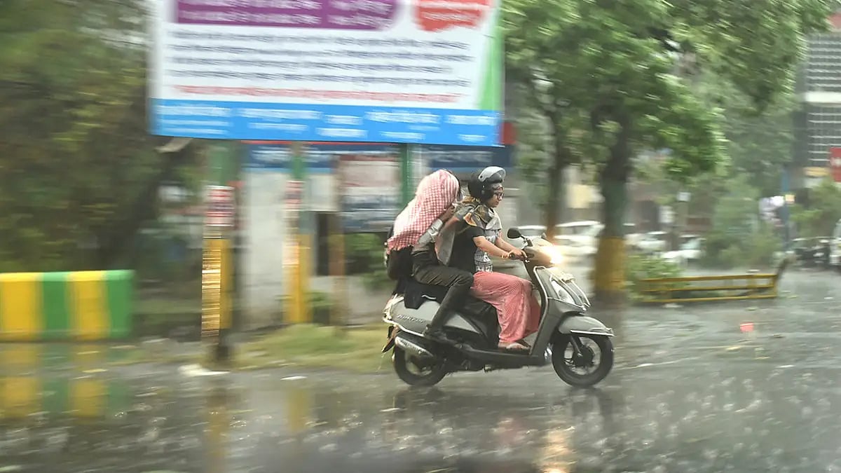 Noida: Rains Bring Respite From Heat But Leave Trees Uprooted, Power Disrupted