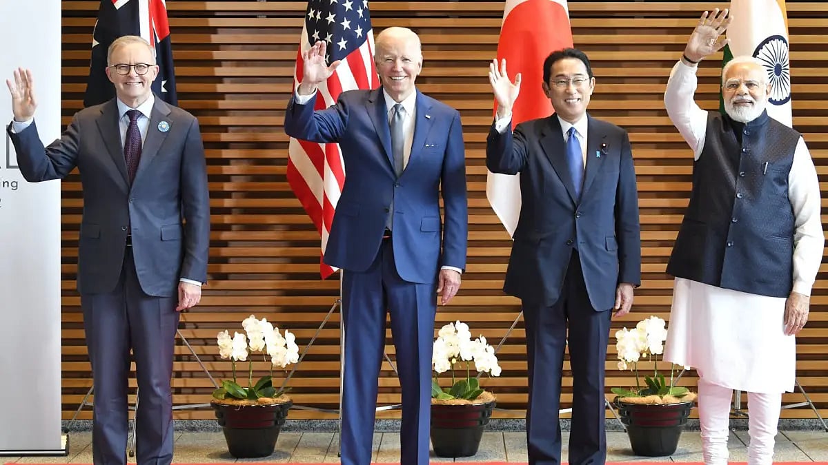 PM Narendra Modi, Japan PM Fumio Kishida, Australia PM Anthony Albanese, US President Joe Biden 