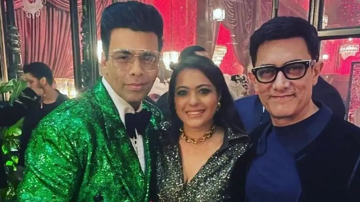 Karan Johar, Kajol and Amir Khan