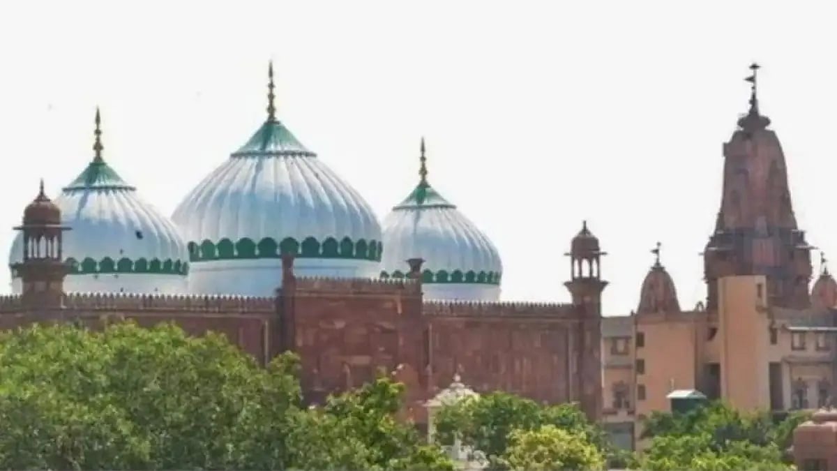 Shahi Idgah located adjacent to Katra Dev temple in Mathura 