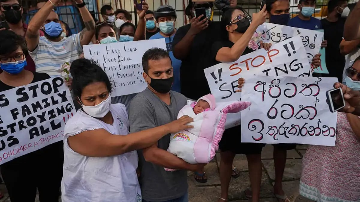 Anti-government protest in Sri Lanka