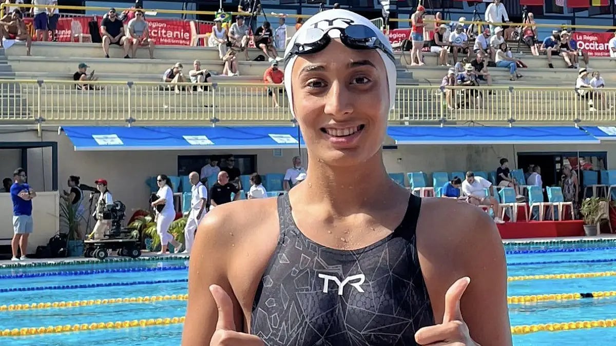 Maana Patel clocked 01:03.69 at 2022 Mare Nostrum-Canet improving on her personal best & best Indian