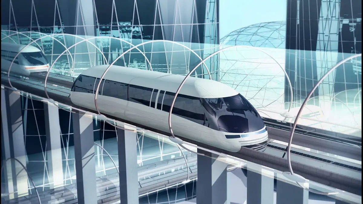 The pods will carry passengers and cargo in tubes or tunnels via air