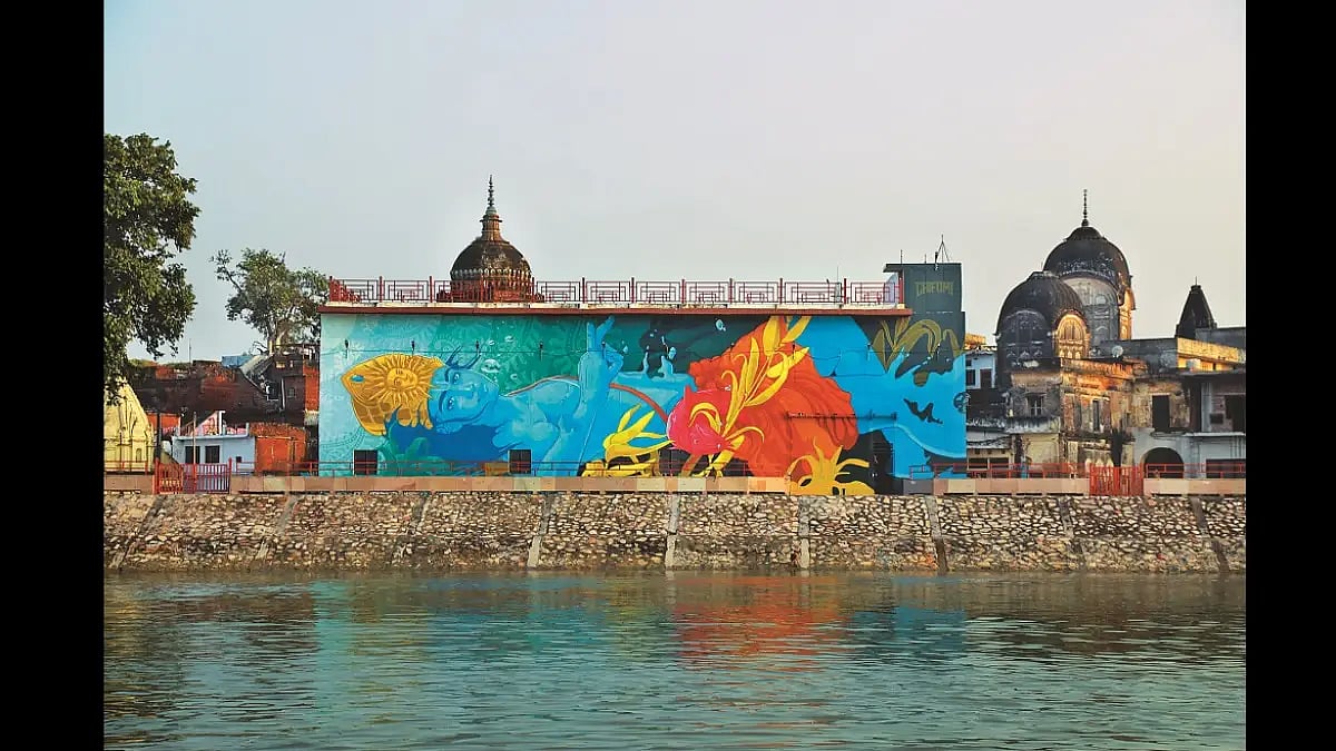 Ayodhya Arts Project has restored and revitalised the establishments on the banks of river Ganga