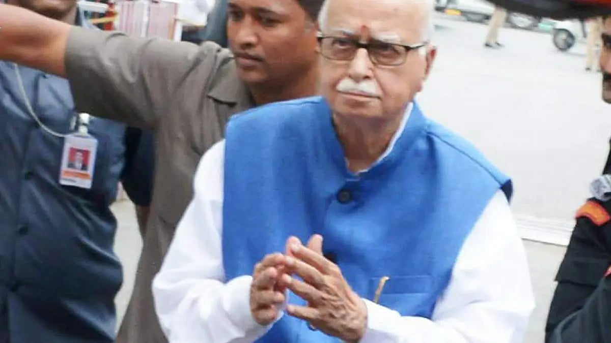 Senior BJP leader LK Advani at the VIP Guest House in Lucknow. | PTI Photo by Nand Kumar