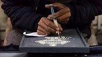 In Dharamshala, An Institute Holds On To Ancient Tibetan Arts At Norbulingka, artists have revived a traditional Tibetan method of relief painting called kyumbur