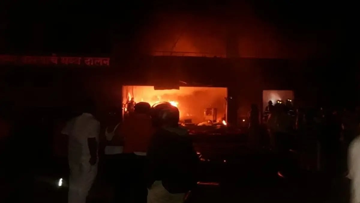 Fire in factory