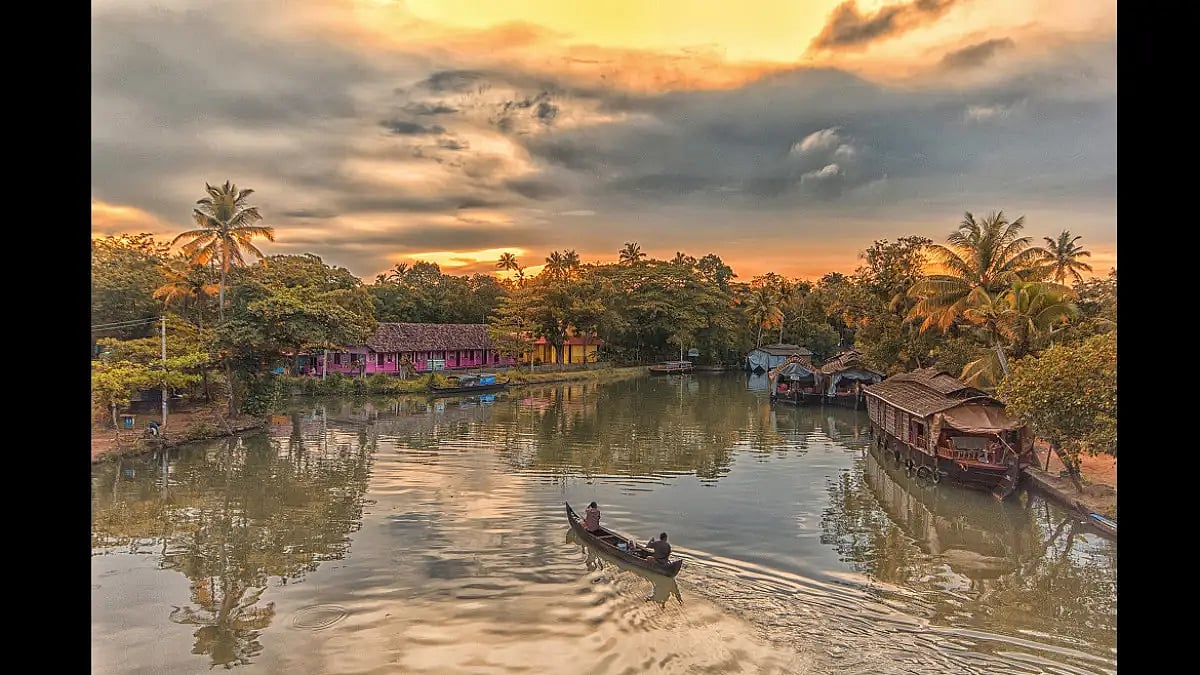 Sailing through Kerala's beautiful backwaters