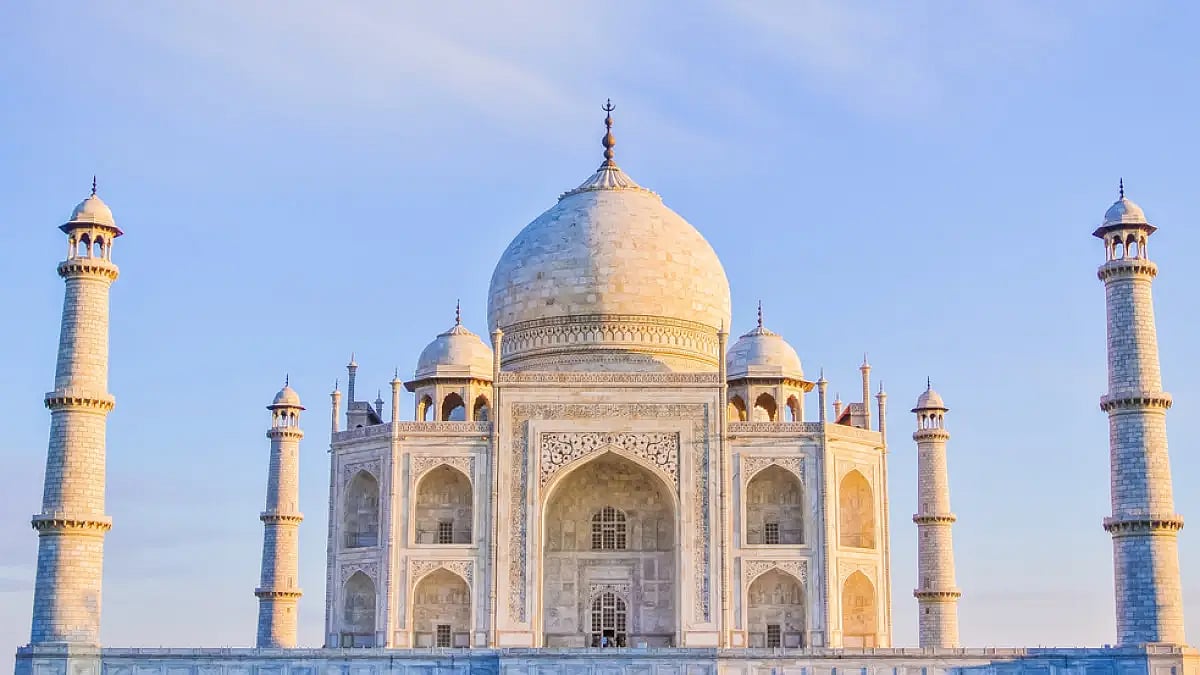 Taj Mahal serves as the finest example of Mughal architecture