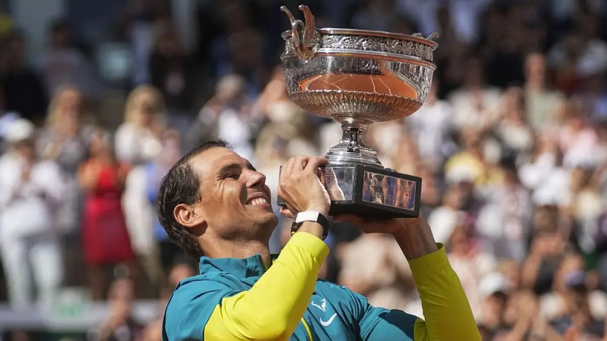 No one ever has won the singles trophy at any major event more than Rafael Nadal’s 14 in Paris.