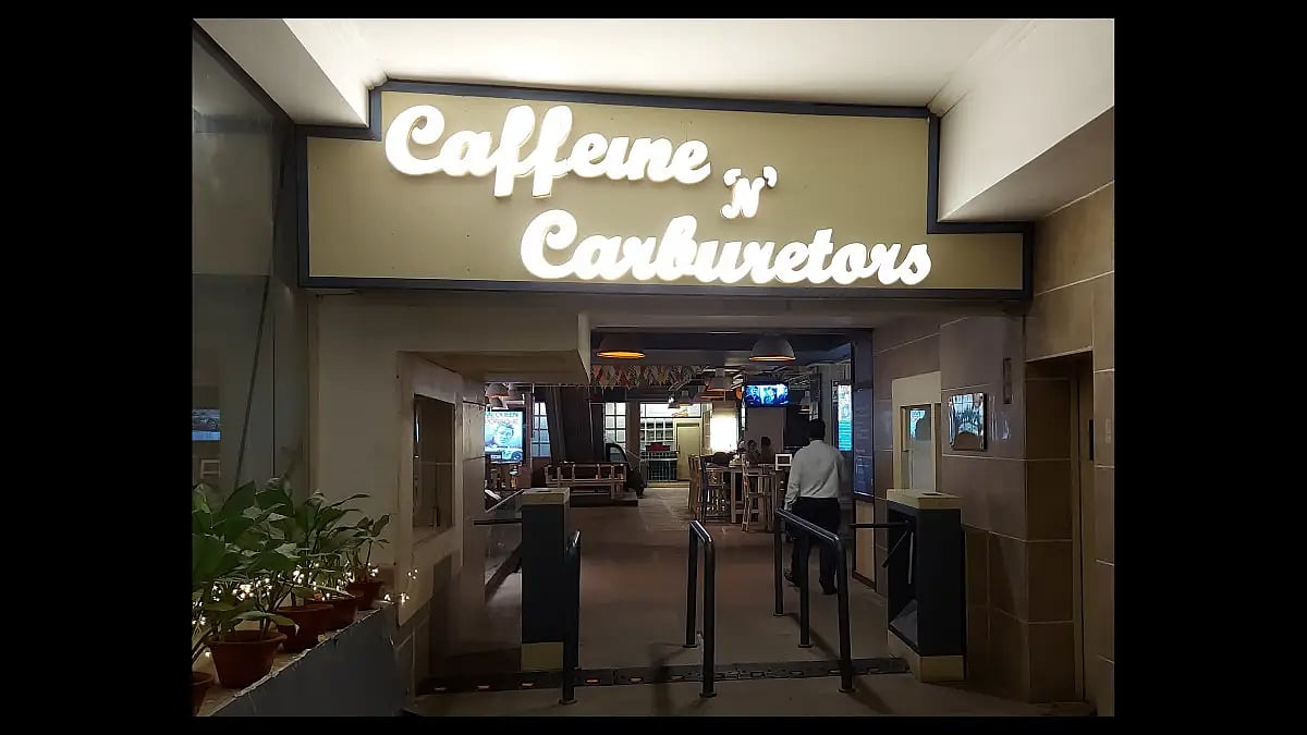 This automotive themed eatery also holds live telecasts of Formula One champioships