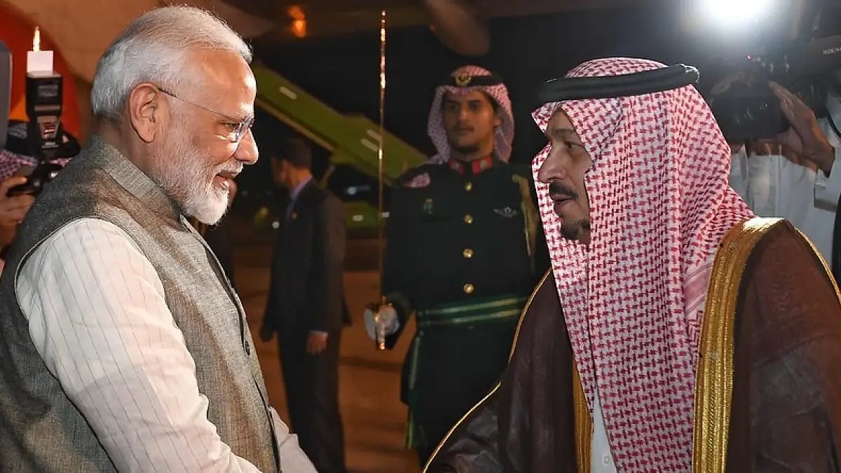 Prime Minister Narendra Modi arrives in Riyadh on his visit to Saudi Arabia October 29, 2019
