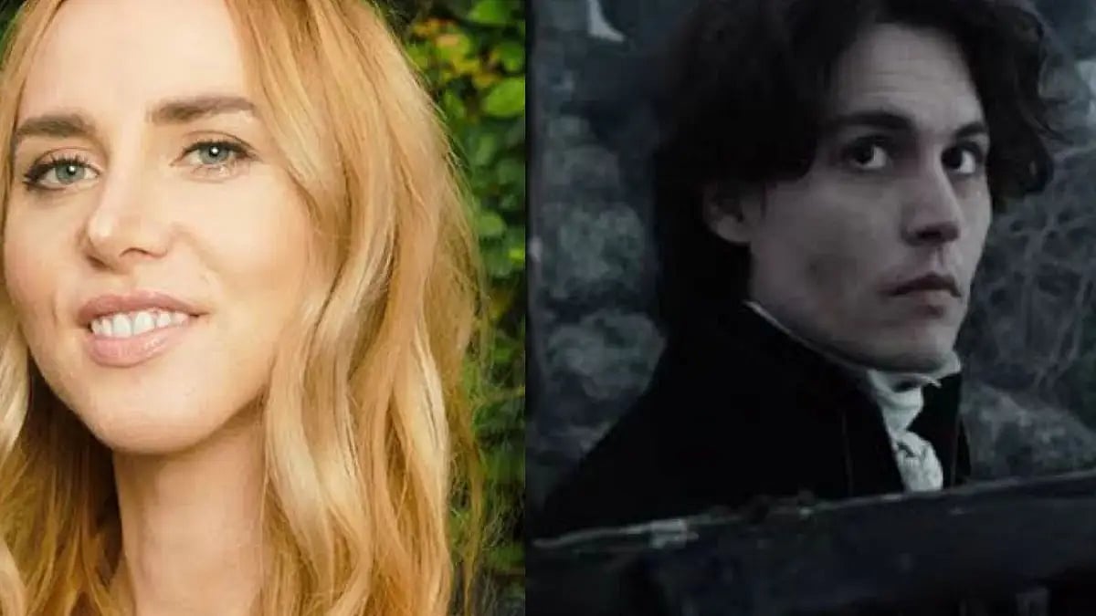 Lindsey Beer and a still from Sleepy Hollow