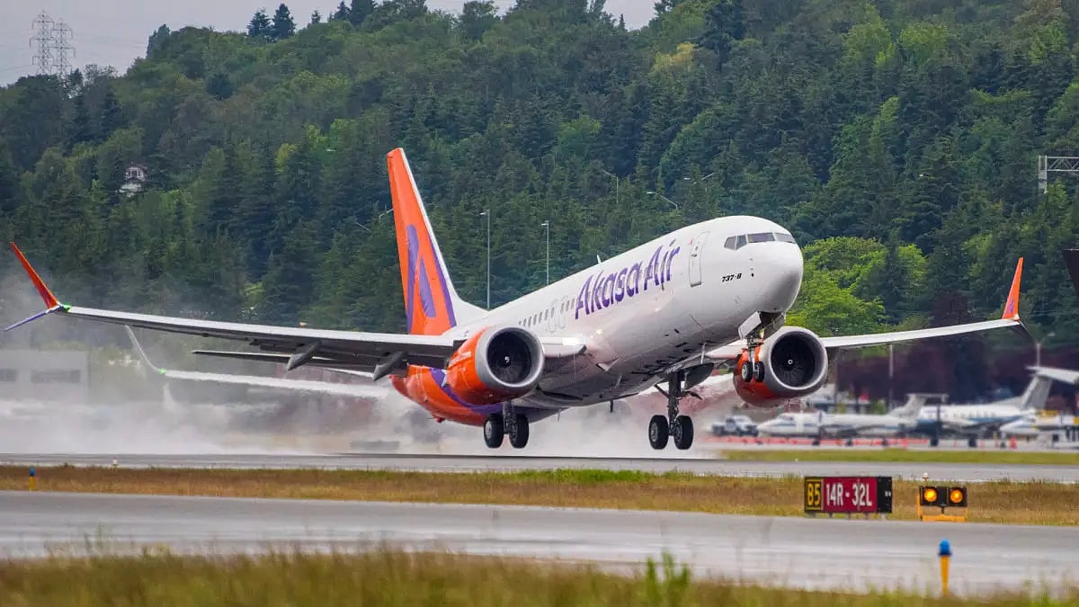 Akasa Airs Boeing 737 MAX in Delhi
