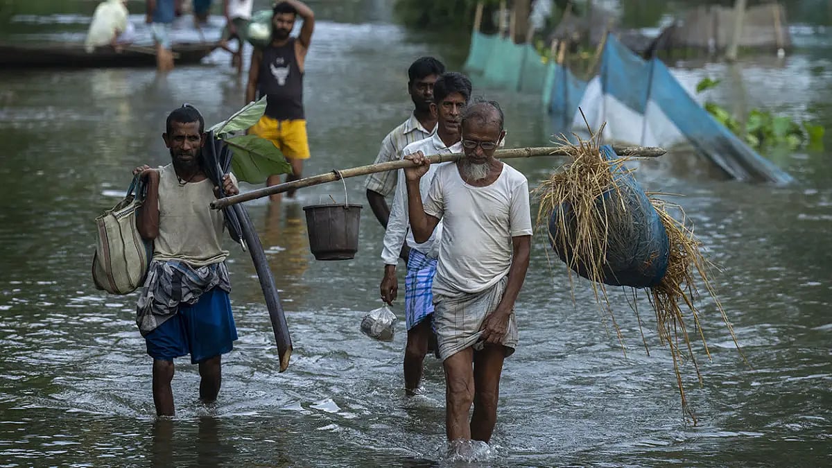 Assam Flood Situation Improves, Most Rivers Show Receding Trend