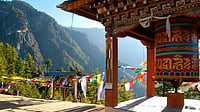 The Flying Tigress View of the Taktshang monastery in Paro