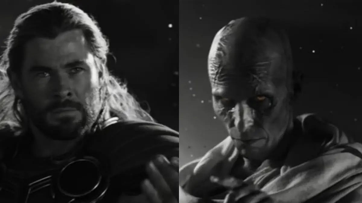 Chris Hemsworth, Christian Bale in 'Thor: Love And Thunder'