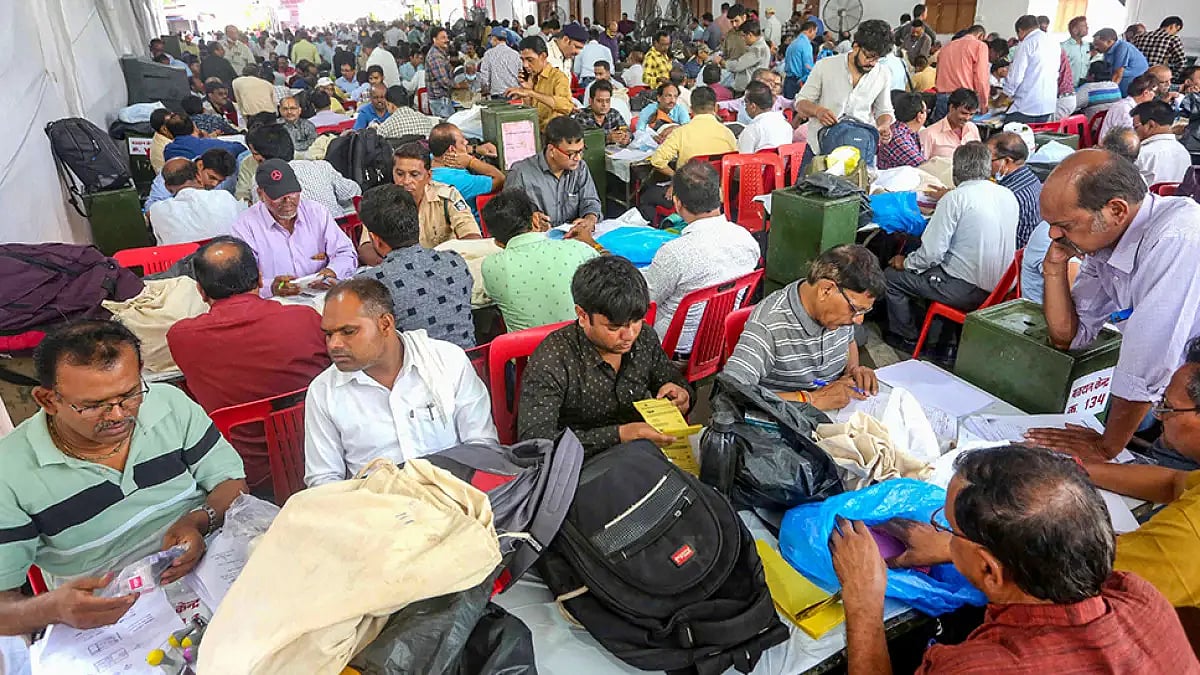 Polling Is Underway For 46 Local Bodies In MP