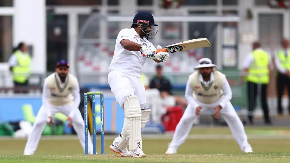 Rishabh Pant played a fluent knock off 76 runs off 87 balls.