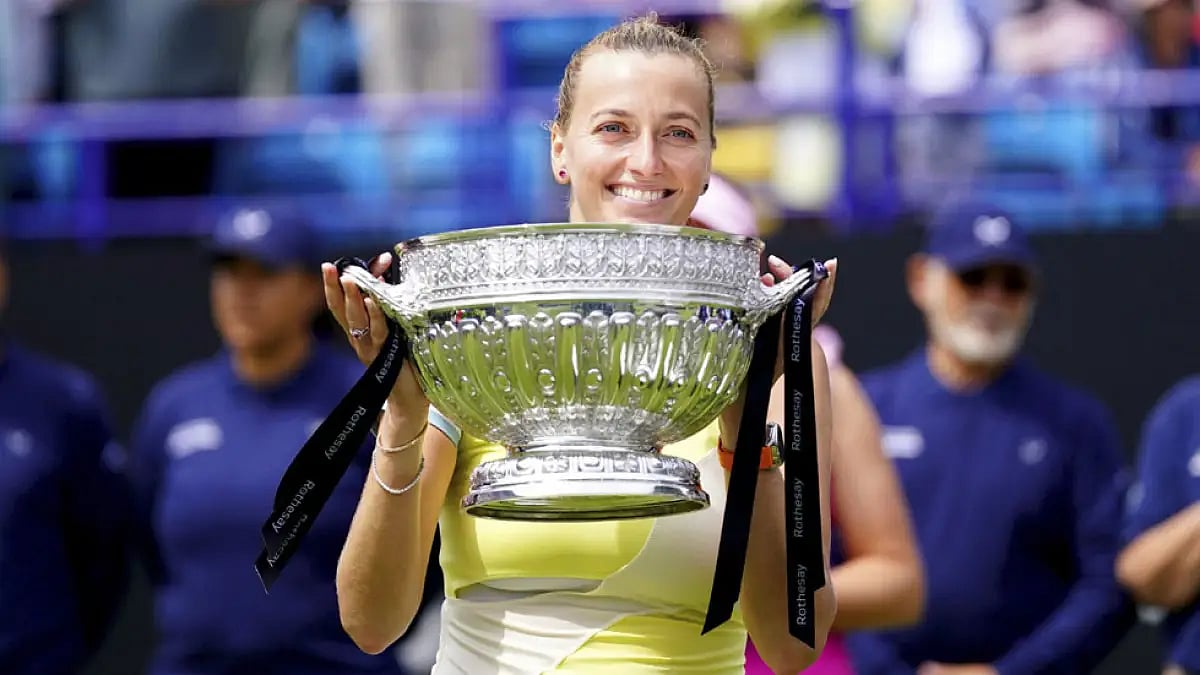 Petra Kvitova is now 5-1 in grass-court finals in her career.