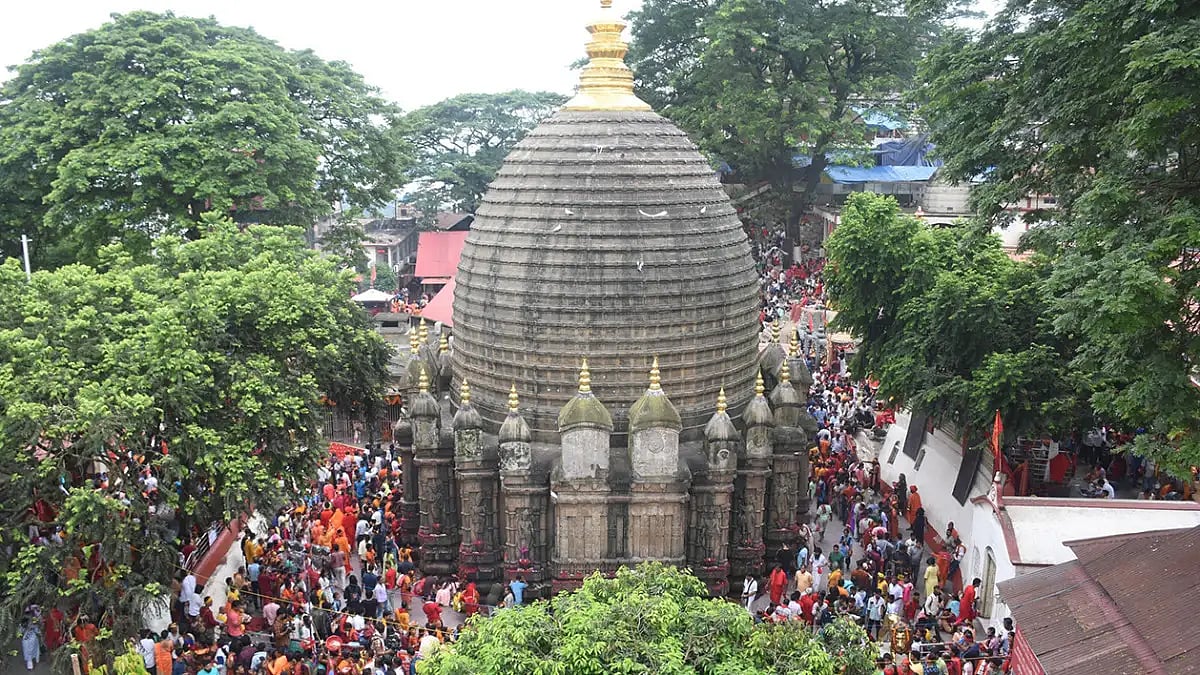 Devotees at Kamakhya temple