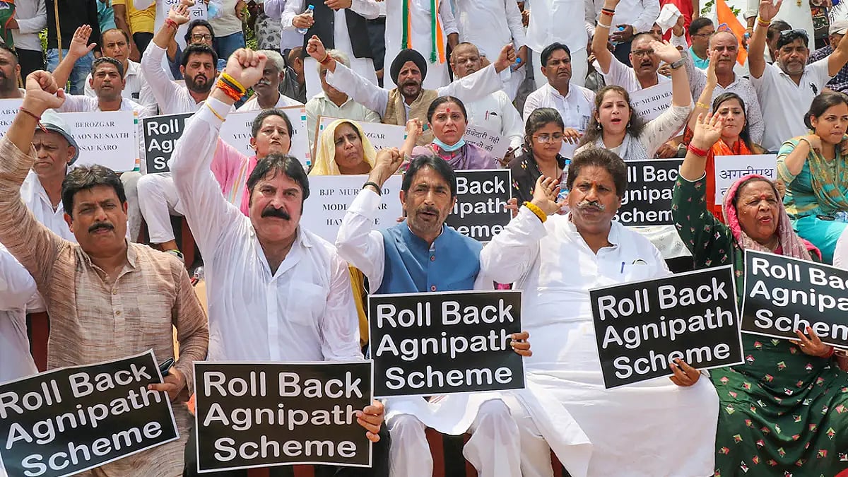 Congress To Demand Rollback Of Agnipath Scheme After August 15, Will Take To Streets