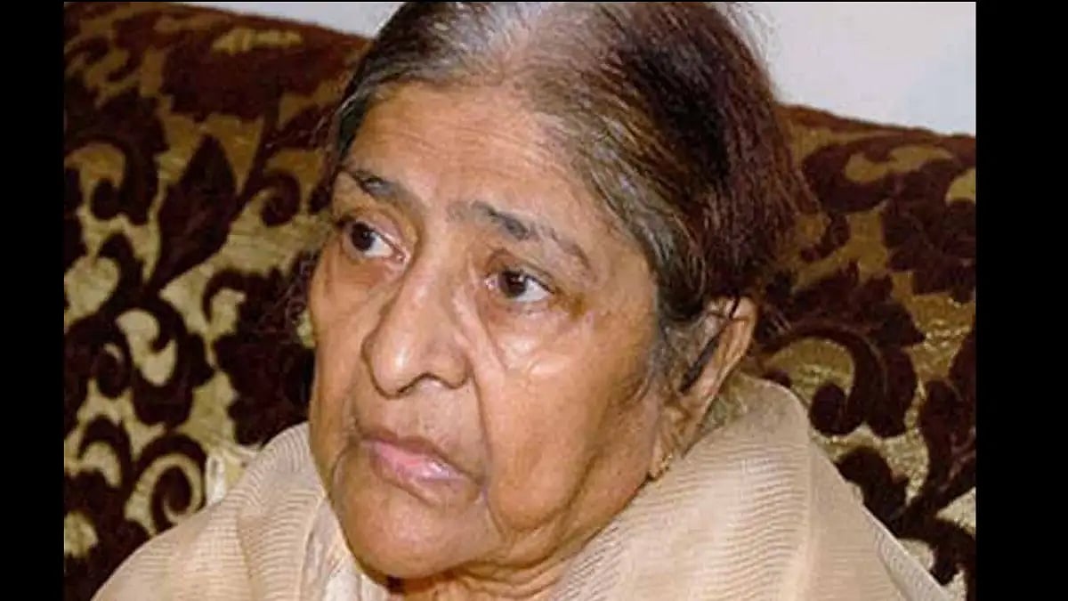Late Congress leader Ehsan Jafris wife Zakia Jafri
