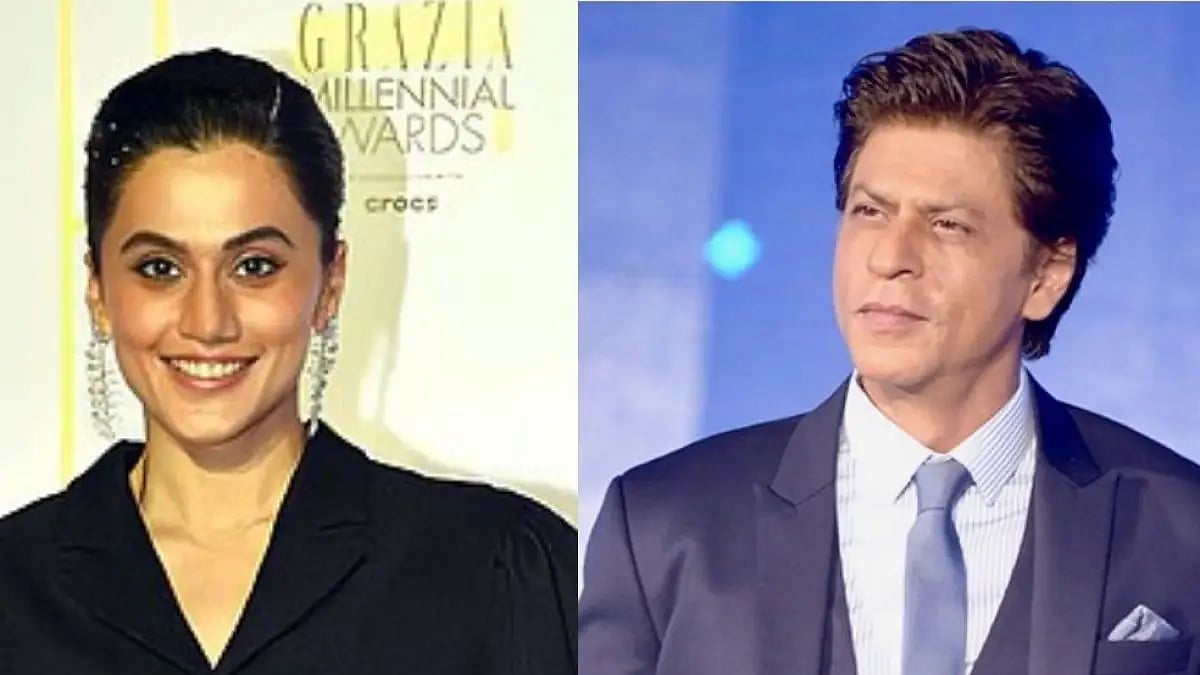 Taapsee Pannu and Shah Rukh Khan