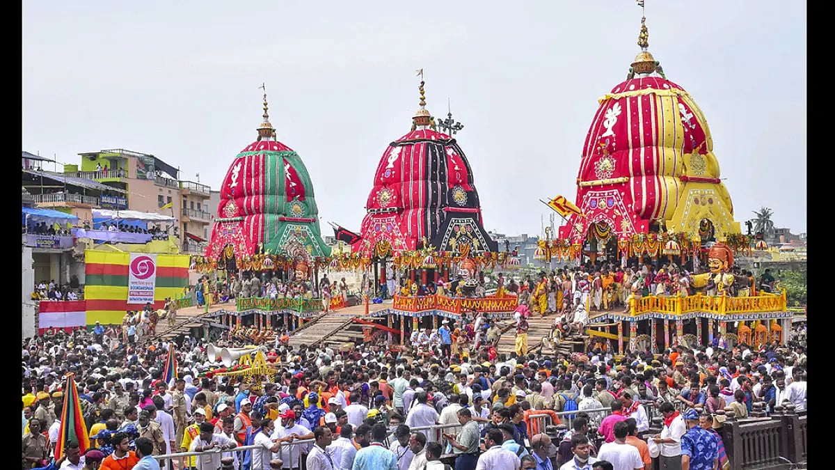 In Pictures: Devotees Participate In Rath Yatra