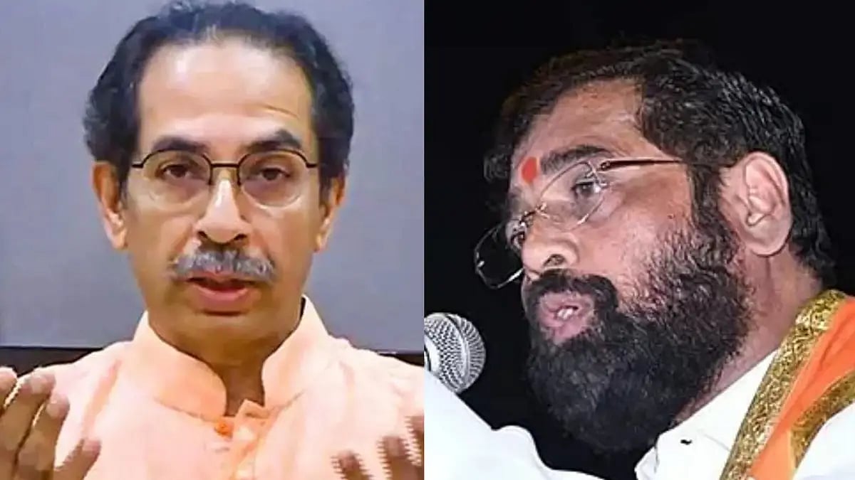 Shiv Sena President Uddhav Thackeray(Left) and Maharashtra CM Eknath Shinde(Right)