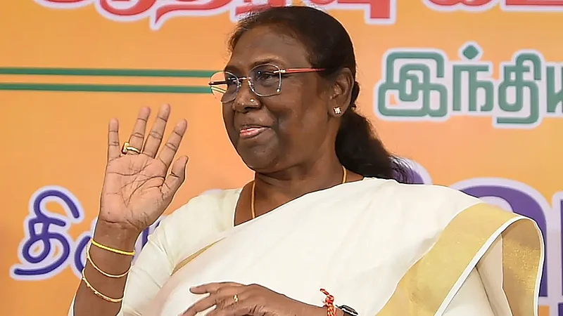 Presidential Poll: NDA Nominee Droupadi Murmu Arrives In Goa
