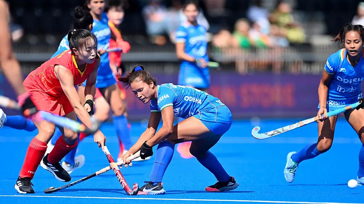 File Photo : A picture from FIH Hockey Women's World Cup 2022 match between India and China.
