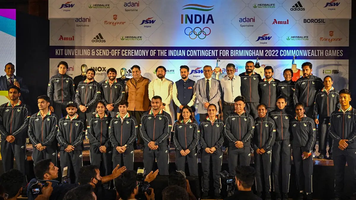 Commonwealth Games 2022 kit for Indian contingent was unveiled in New Delhi on July 7, 2022.