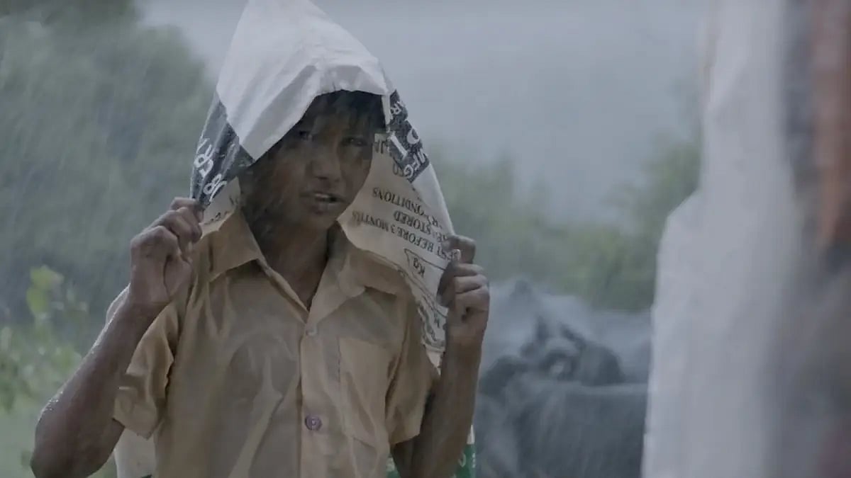 Video Grab from the Marathi short film 'Pavsacha Nibandh' directed by Nagraj Manjule