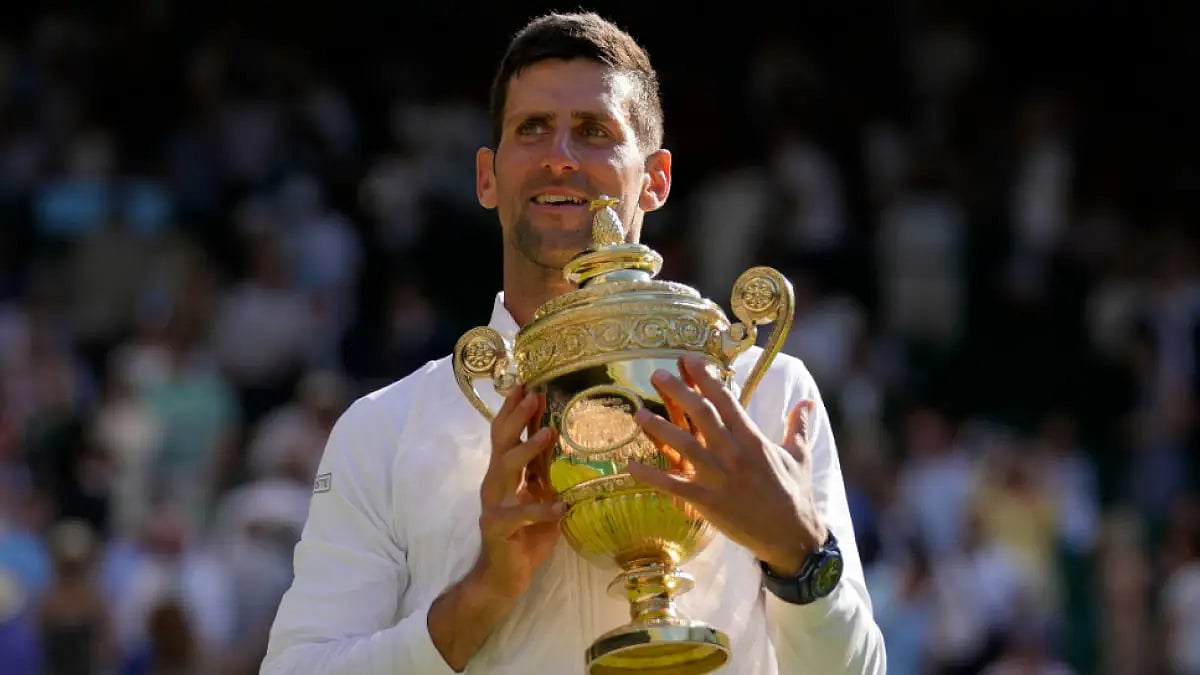 Novak Djokovic has now won a fourth Wimbledon title.