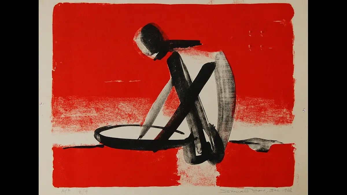 Lithograph by Somnath Hore, 1968 - null
