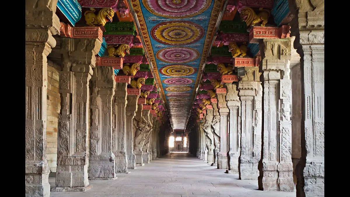 Inside Meenakshi Temple of Madurai