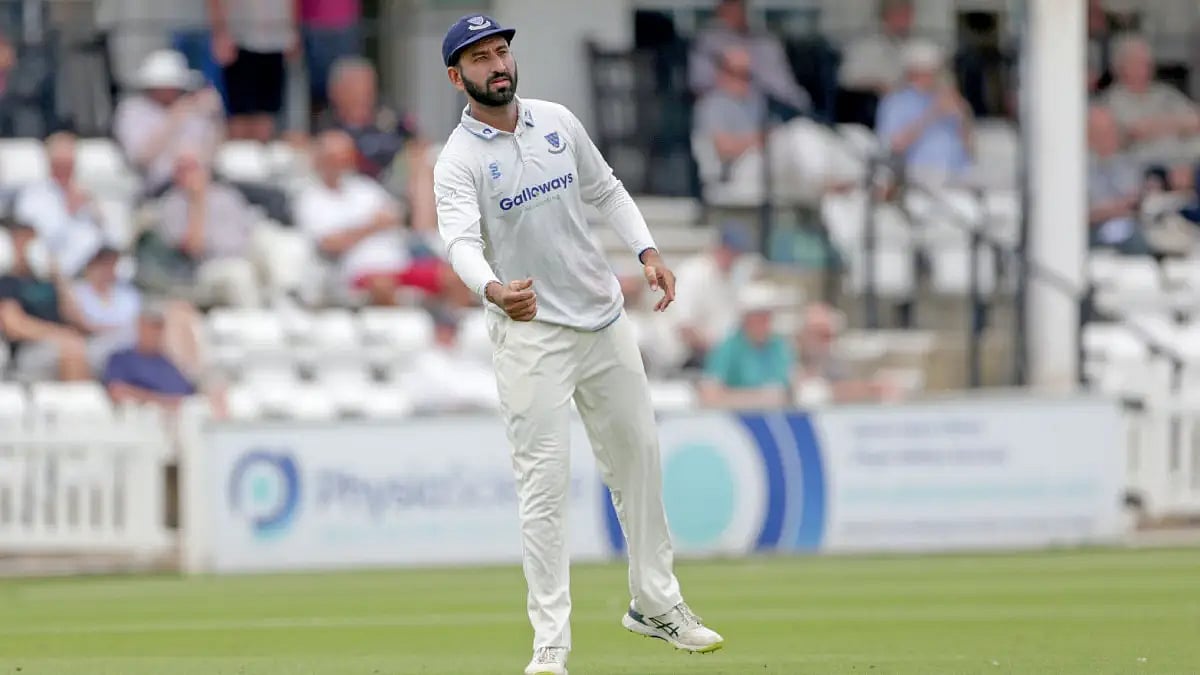 Cheteshwar Pujara has been a prolific run-scorer for Sussex in the County Championship this season. 