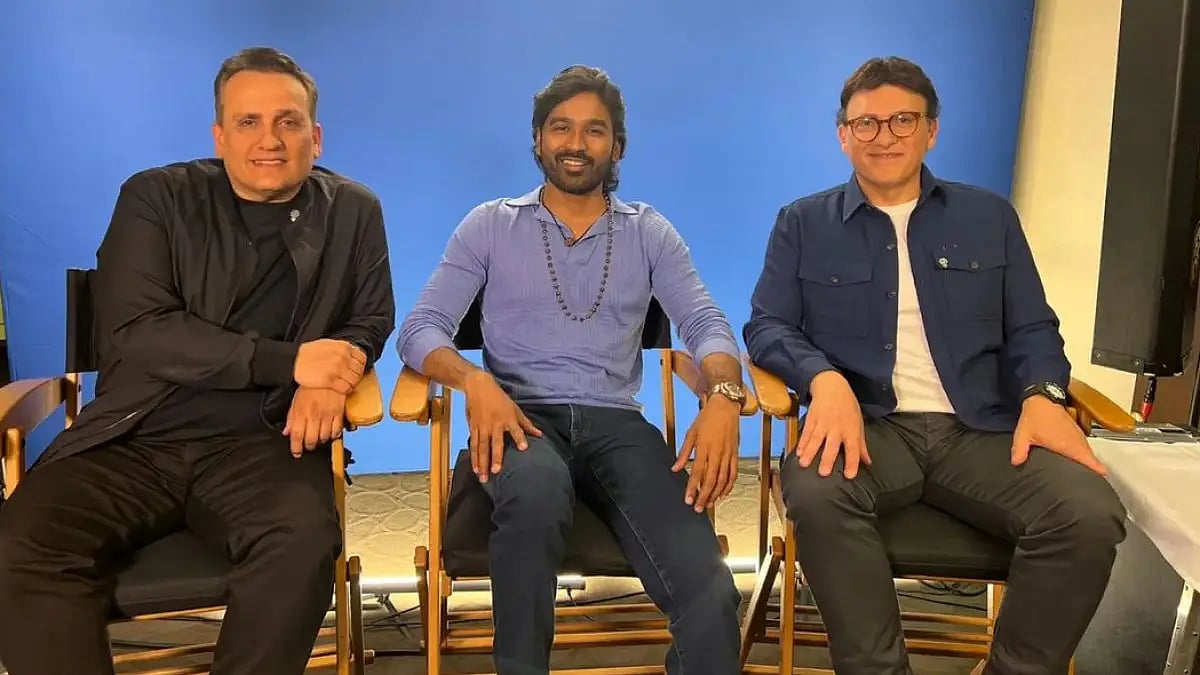 Dhanush with Russo Brothers 
