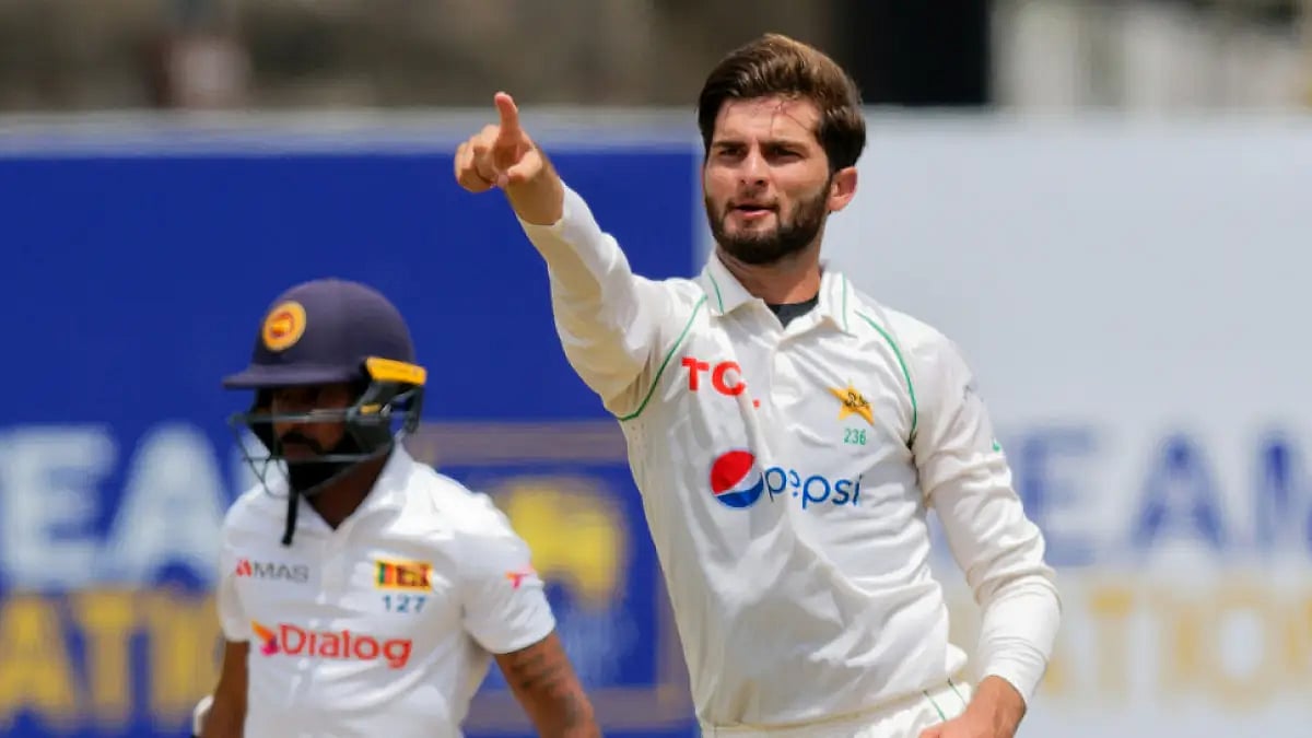 Shaheen Shah Afridi is currently at 99 Test wickets at the end of the first Test against Sri Lanka.