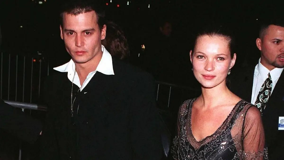 Kate Moss and Johnny Depp